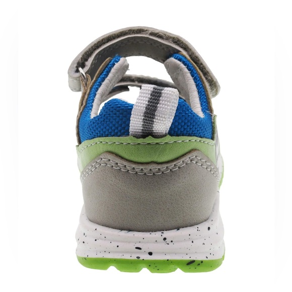 Boys Double Adjustable Strap Sandals with Soccer design - Picture 4 of 13